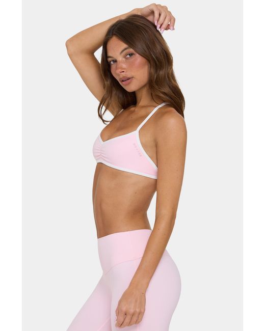 BO+TEE Pink Soft Active Low-Impact Sports Bra