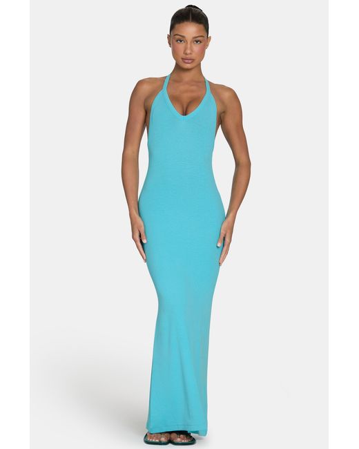 BO+TEE Blue Buttercloud Maxi Dress