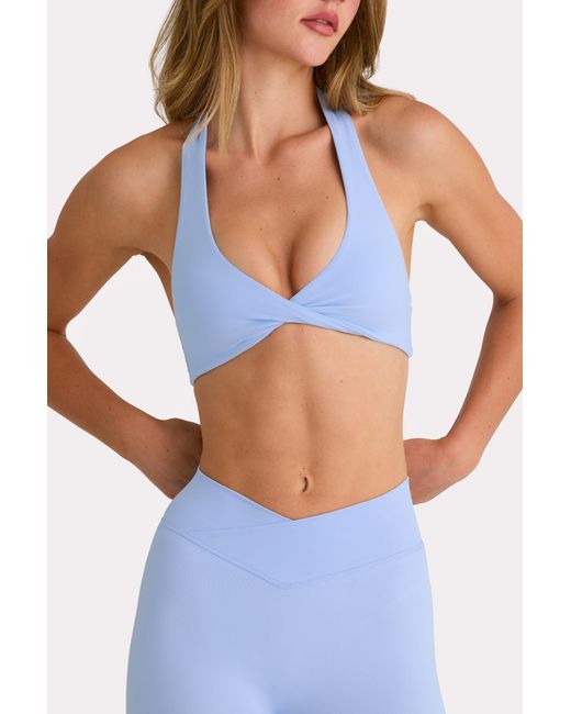 BO+TEE Blue Soft Active Sports Bra