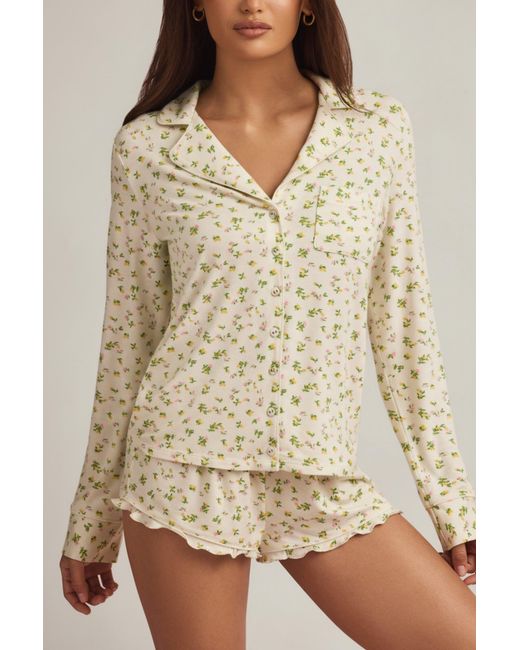 Oh Polly Multicolor Modal Long-Sleeve Pyjama Top