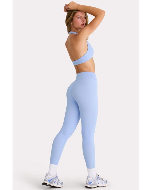 BO+TEE Blue Soft Active Full-Length Leggings