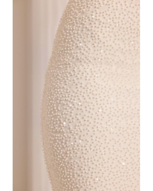 Oh Polly White Embellished Cut Out Maxi Dress