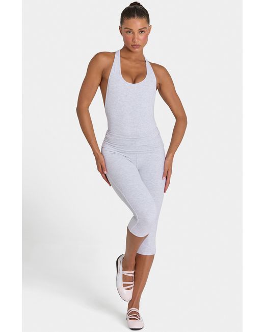 BO+TEE Gray Buttercloud Bodysuit