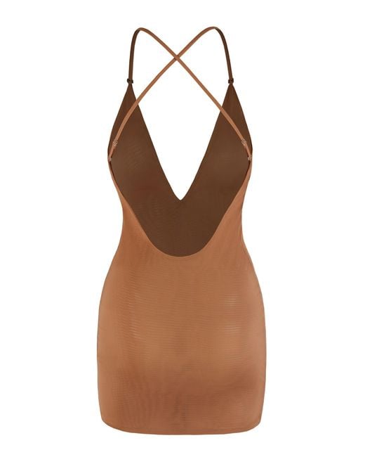 Oh Polly Natural Intimates Soft Mesh Multiway Mini Dress