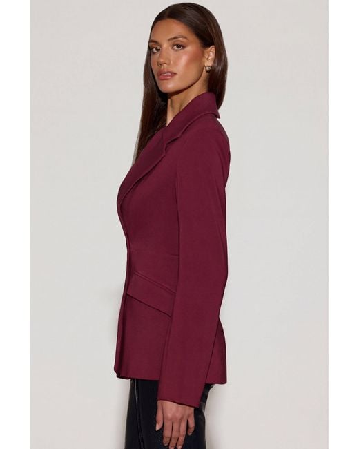 Oh Polly Structured Double-Breasted Blazer