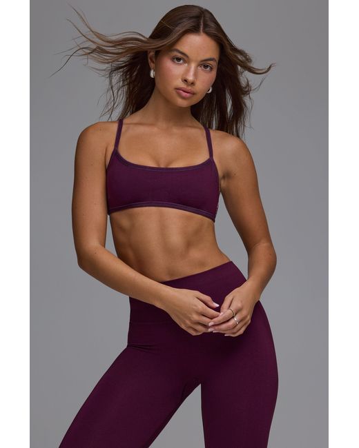 Women's Purple Define Luxe Multiway Open-Back Sports Bra