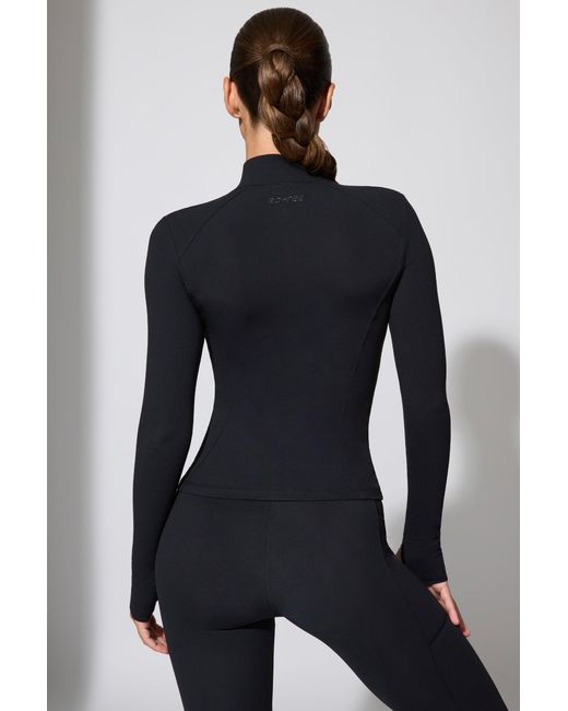 BO+TEE Black Long Sleeve Zip Up Jacket