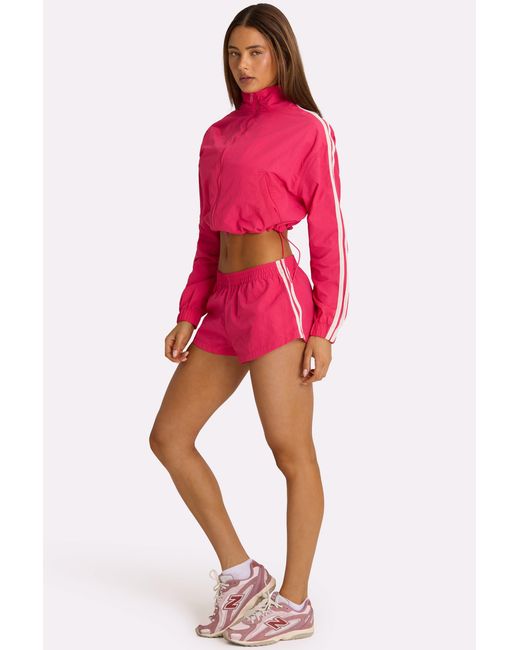 BO+TEE Pink Woven Zip-Up Track Jacket