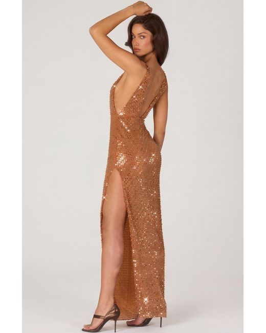 Oh Polly Multicolor Embellished Maxi Dress