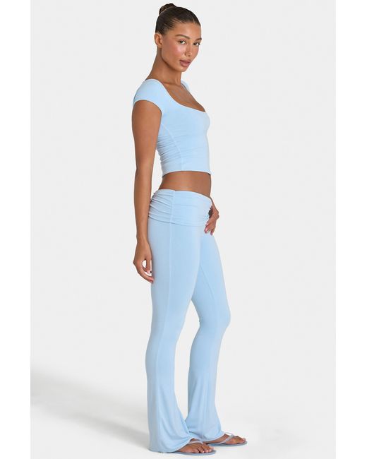 BO+TEE Blue Buttercloud Flared Leggings