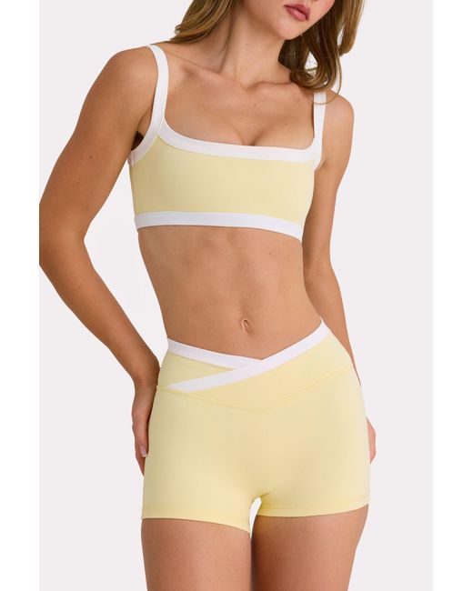 BO+TEE Yellow Soft Active Sports Bra