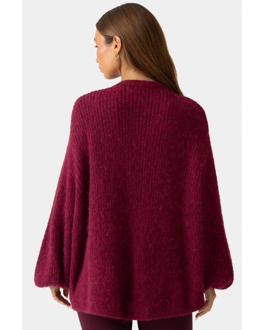 BO+TEE Red Soft Knit Cardigan
