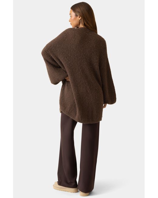 BO+TEE Brown Soft Knit Cardigan