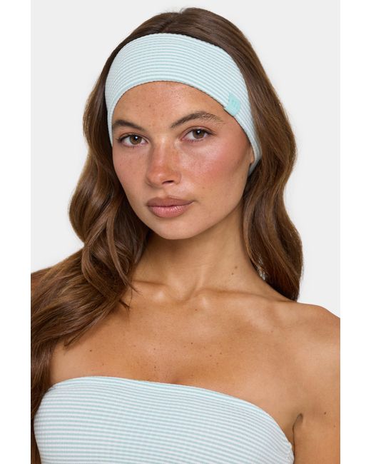 BO+TEE Green Ribbed Jersey Headband