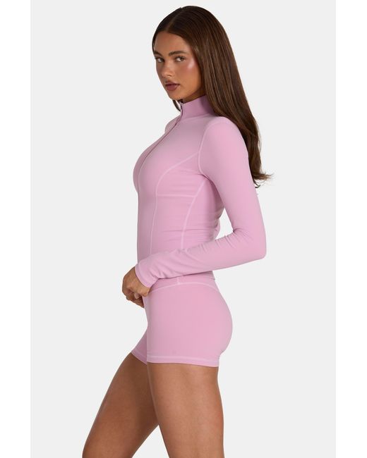 BO+TEE Pink Soft Active Zip-Up Jacket