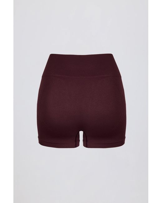 BO+TEE Red Super Sculpt Seamless Mini Shorts