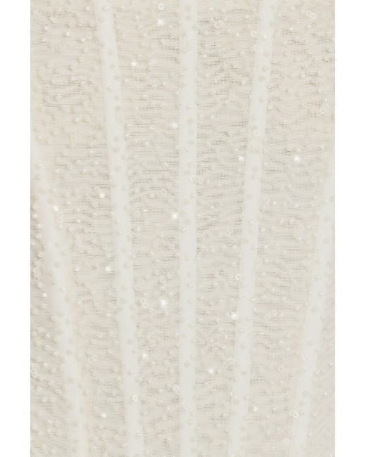 Oh Polly White Embellished Corset Tulle Skirt Mini Dress