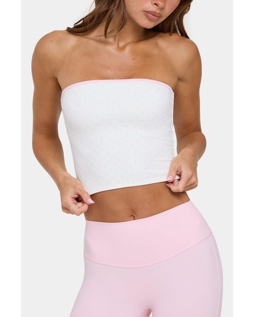 BO+TEE Pink Soft Active Bandeau Top