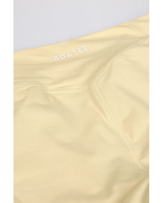 BO+TEE Yellow Ruched Mini Shorts