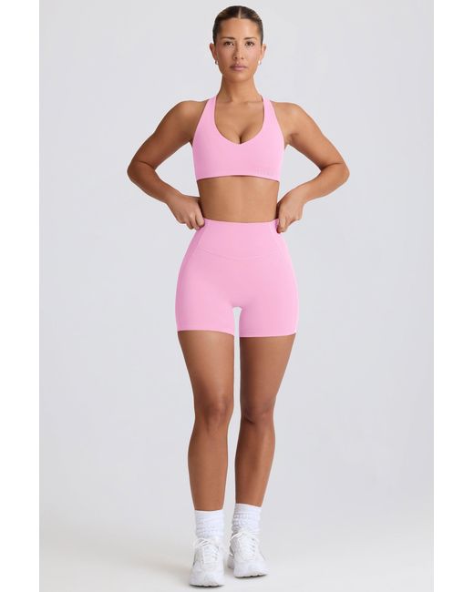 BO+TEE Pink Soft Active Mini Shorts