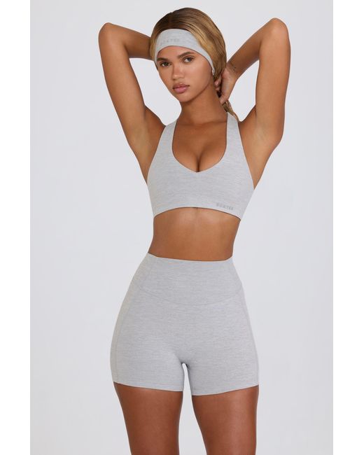 BO+TEE Gray Soft Active Mini Shorts