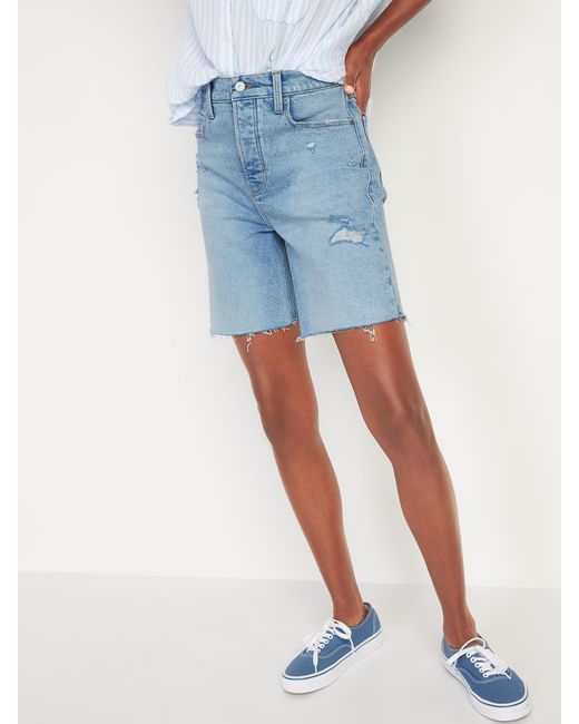 Extra high waisted denim shorts Clearance
