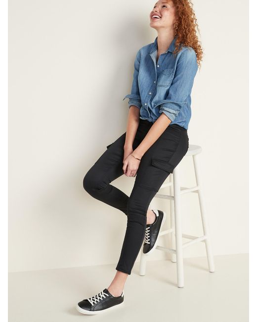 old navy black cargo pants