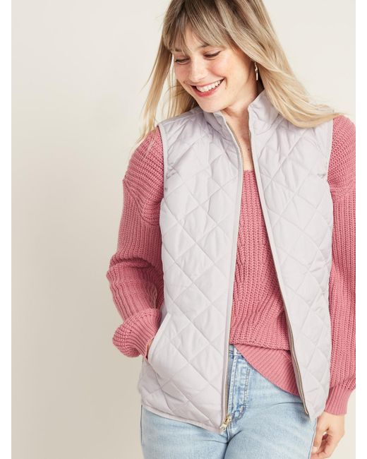 Download Old Navy Synthetic Lightweight Diamond-quilted Zip-front ...