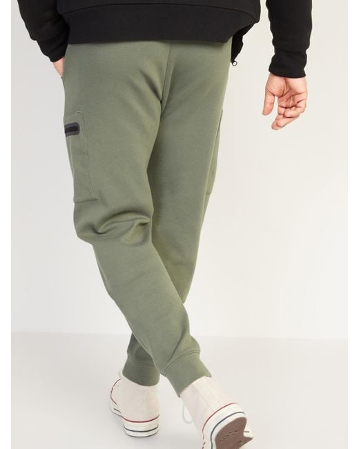 Old Navy Dynamic Fleece Cargo Jogger Pants in Olive Green (Green) for Men - Lyst