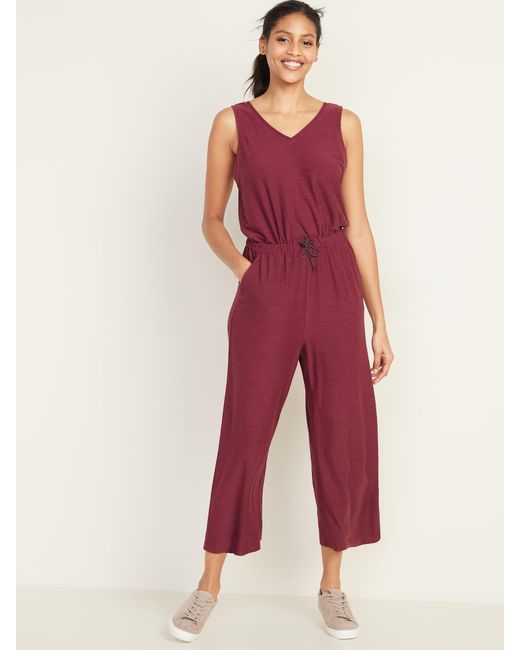 old navy red jumpsuit