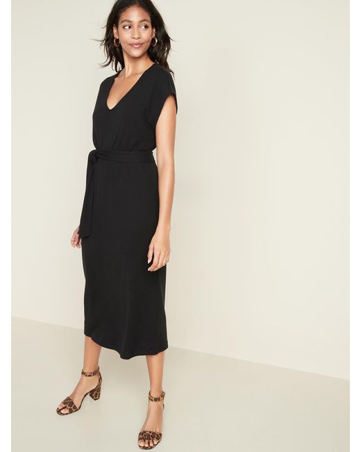 old navy black shift dress