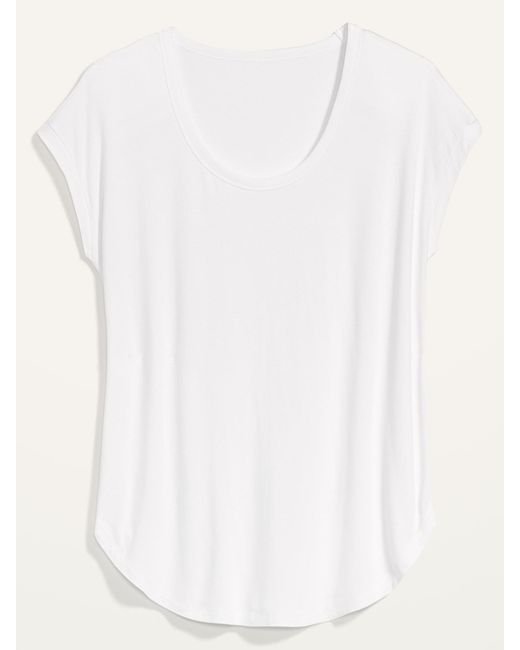 scoop neck tunic tee