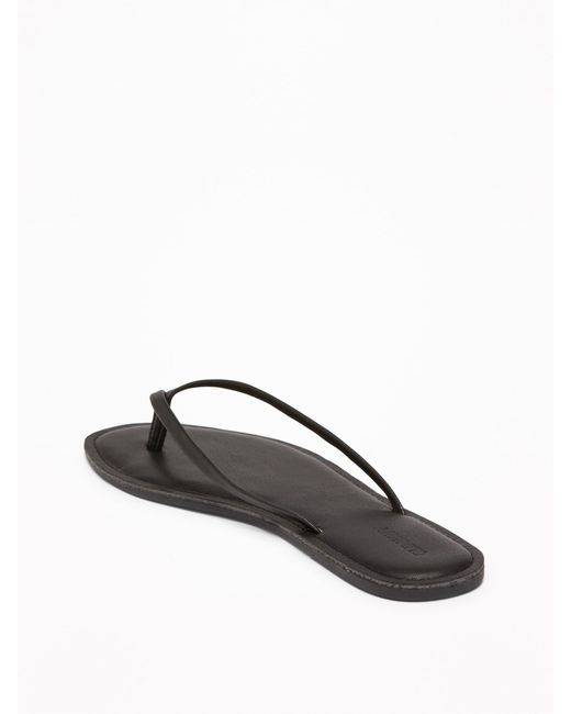 old navy leather flip flops