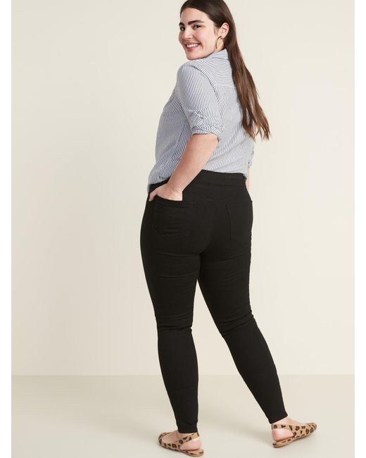 old navy rockstar jeggings black