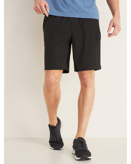 mens navy jogger shorts