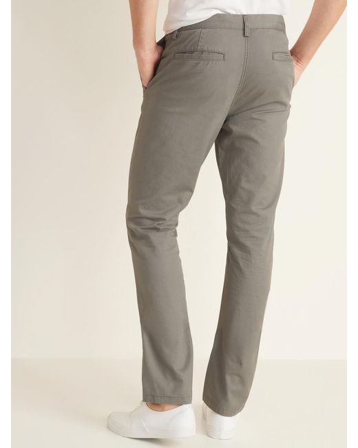 slim uniform khakis for men