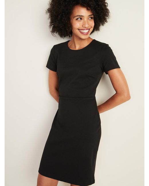 Ponte Knit Sheath Dress Online, 55% OFF 