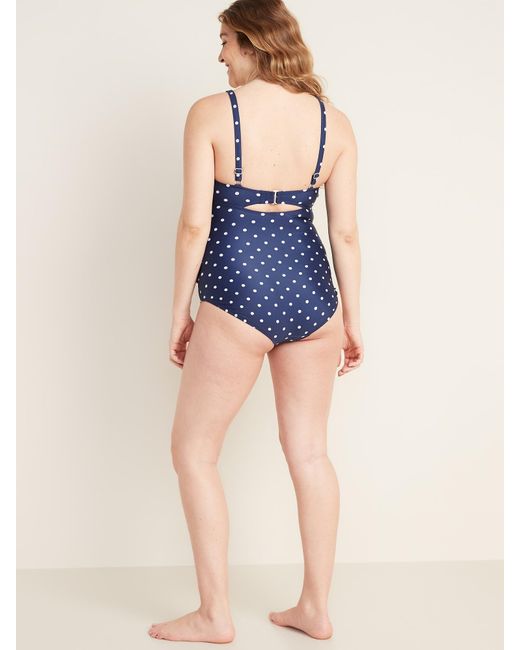 old navy polka dot swimsuit