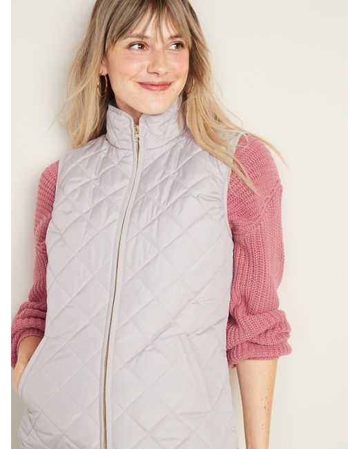 Download Old Navy Synthetic Lightweight Diamond-quilted Zip-front ...