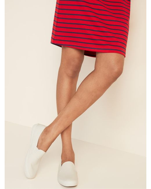 navy canvas slip on shoes womens