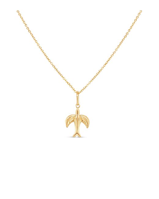 Olive \u0026 Chain 14k Gold Bird Necklace in 