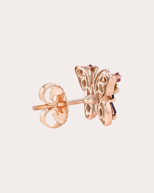 Suzanne Kalan Pink Princess Pastel Mini Butterfly Stud Earrings