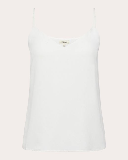L'Agence White Jane Camisole Top
