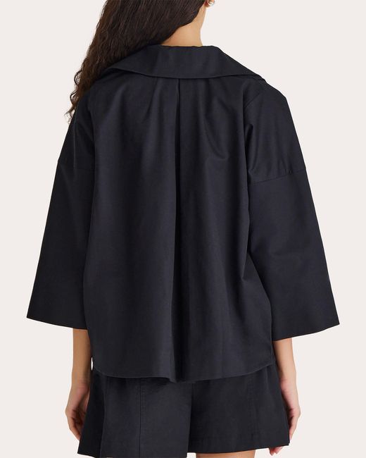 Merlette Black Solara Twill Boxy Jacket