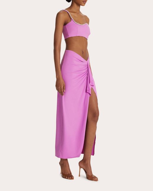 Safiyaa Pink Tillian Sarong Skirt