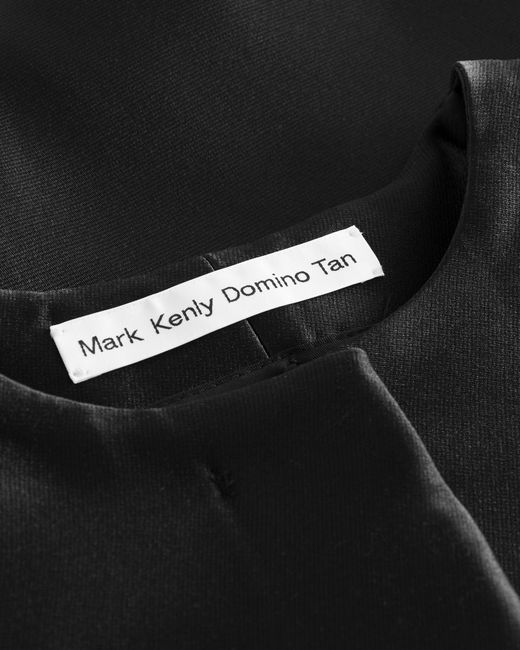 Mark Kenly Domino Tan Black Tina Atelier Silk Tech Top