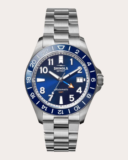 Shinola Blue Monster Gmt Automatic Watch, 40mm for men