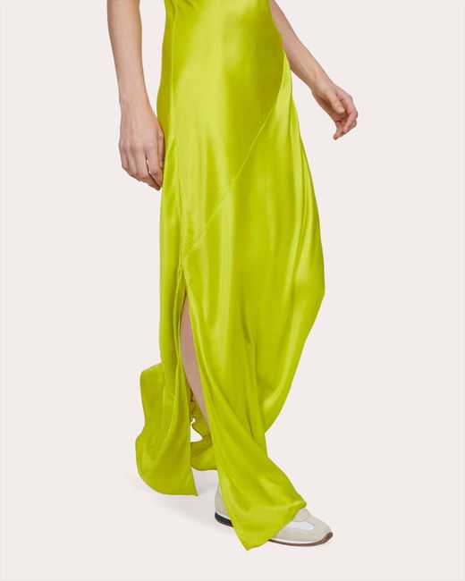 Rodebjer Yellow Serena Bias Maxi Dress