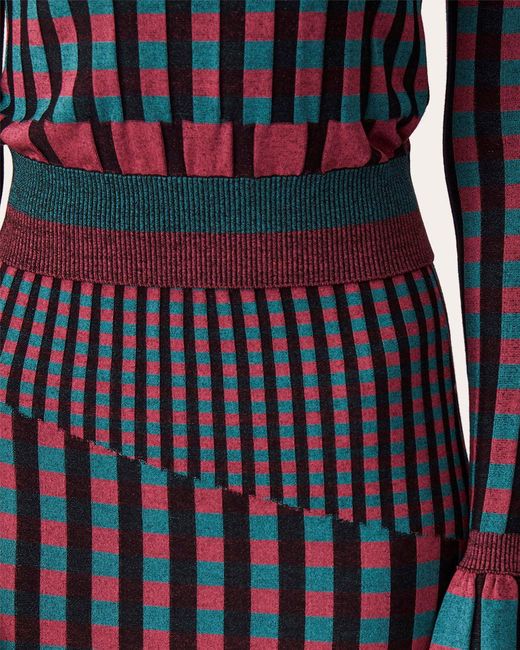 Diane von Furstenberg Black Rosa Knit Midi Skirt Cashmere/wool
