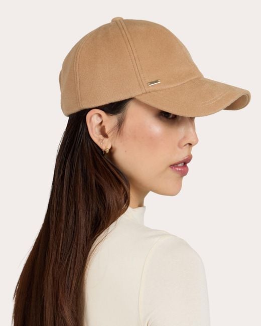 Eugenia Kim Natural Lo Cashmere Baseball Cap